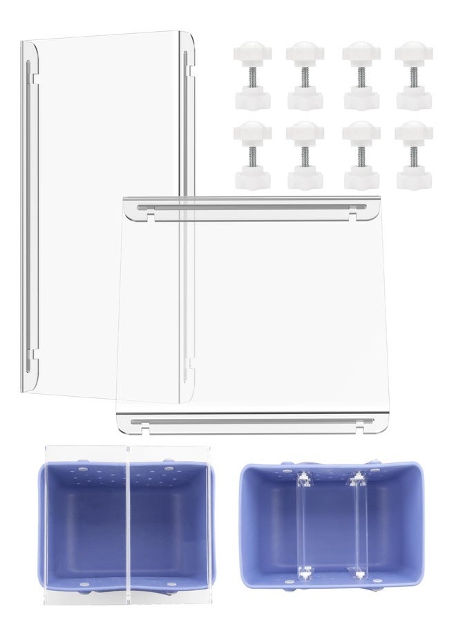 Kiicii 2025 NEW Topper Tray & Divider Tray for X-Large Bogg Beach Tote, Table Top And Organizer Insert All-in-One, High-Transparency Acrylic, A Must Have Accessories For Bogg- 2 Pack - Image 1
